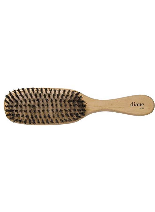 Diane Nylon Reinforced Boar Bristle Brush With Firm Bristles For Thick Coarse Hair Use For Smoothing, Styling, Wave Styles, Club Handle, D8159 - Image 3