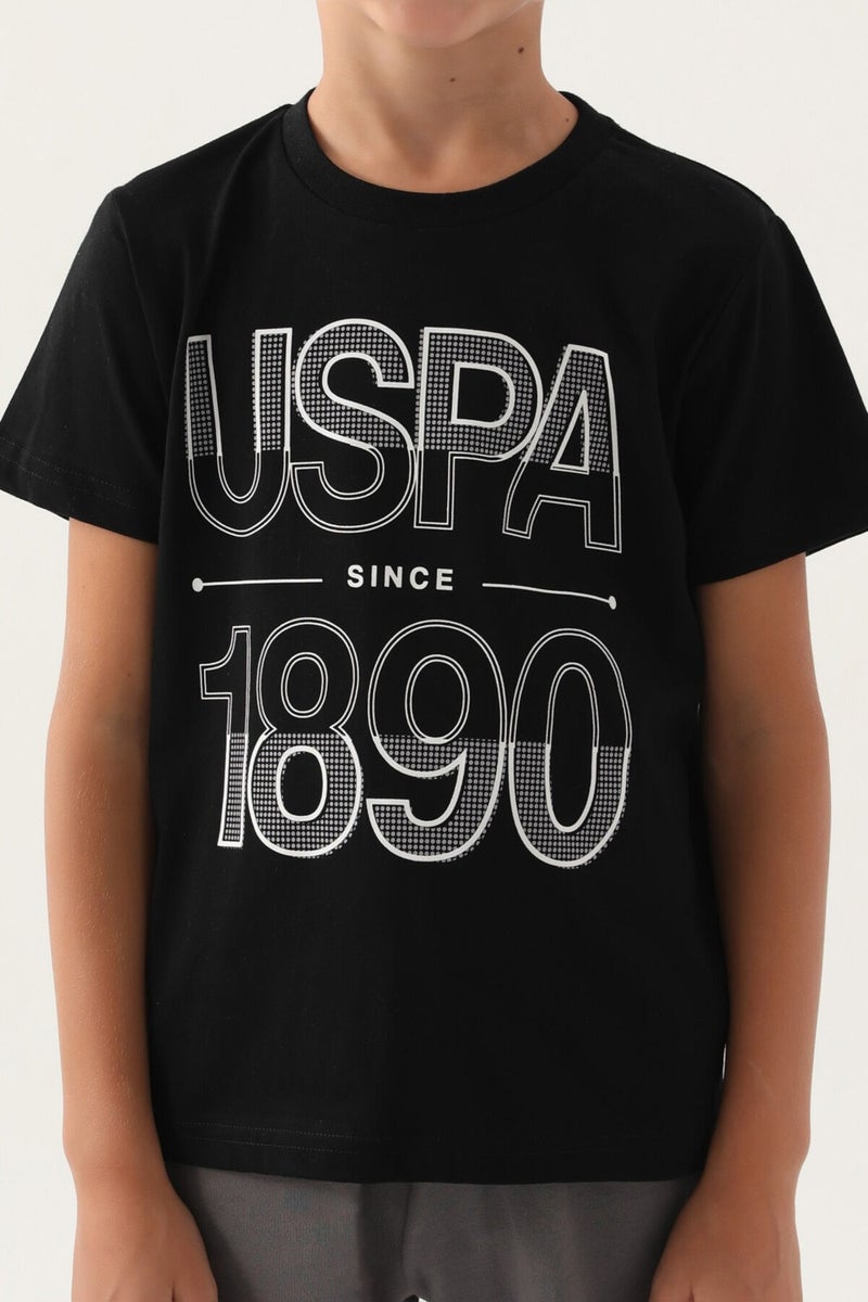 U.S. Polo Assn. Base. Polo Assn Licensed Compartmented Black Boys Bermuda Suit  - Image 4