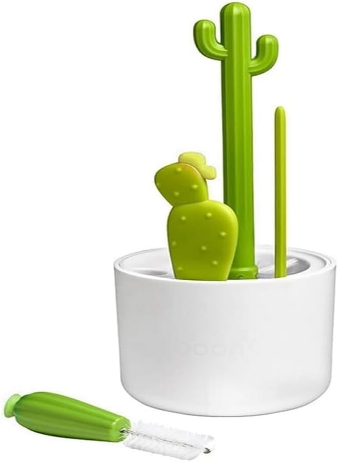 FASHION MANIA A Set of Cactus Bottle Brush Set, Multi-Functional, Cleaning Brush Straw Brush Baby Bottle Brush