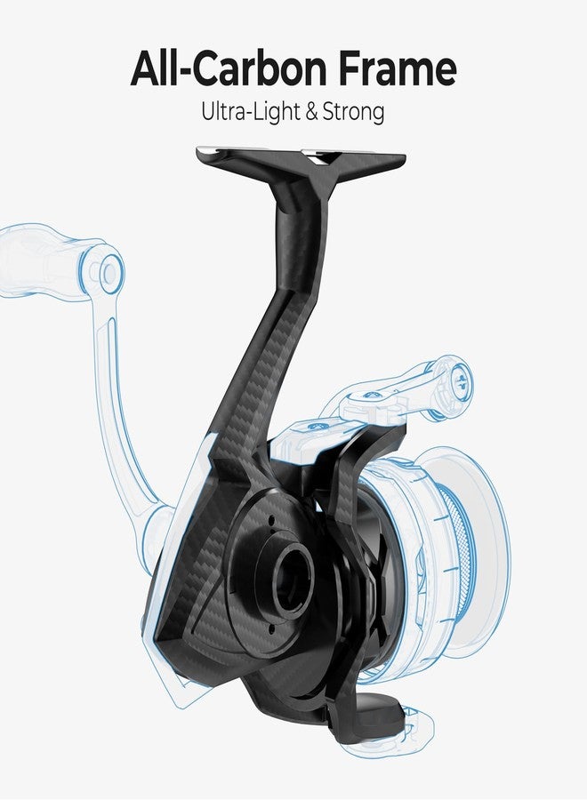Piscifun بكرة صيد Piscifun Carbon XT، خفيفة الوزن حتى 6.6 أونصة، إطار ودوار من الكربون، قوة سحب قصوى 22 رطلاً، 8+1 محمل كروي محمي، نسبة تروس 5.2:1، بكرة صيد سلسة وقوية للمياه العذبة، 2000 - Image 5