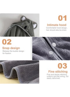 Coral Fleece Hooded Baby Towels - Koala Pattern Super Absorbent Baby and Toddler Cute Bath Towels for Boys and Girls Unisex - pzsku/Z36572C0944144276746EZ/45/_/1733815890/ddc8b76d-ebbe-4c6c-b6ab-256918df221c