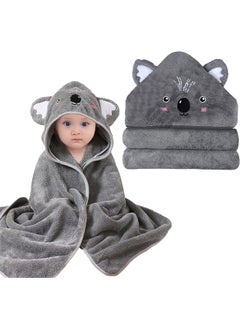 Coral Fleece Hooded Baby Towels - Koala Pattern Super Absorbent Baby and Toddler Cute Bath Towels for Boys and Girls Unisex - pzsku/Z36572C0944144276746EZ/45/_/1733815909/db431bd2-160a-4ad8-84db-3f09e77ca79b