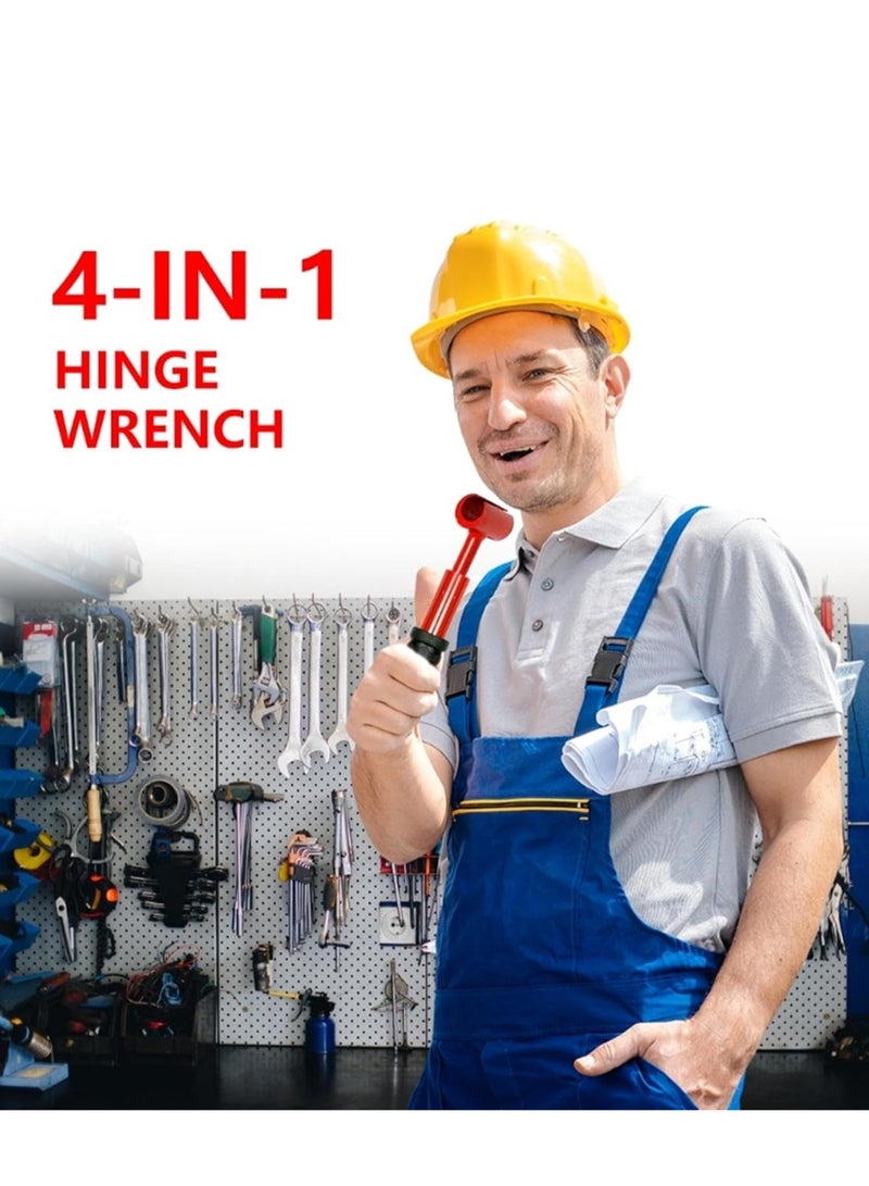 Door Hinge Repair Wrench, Hinge Gap Adjustment Wrench - Precision Multi Size Repair Wrench Set For Door Cabinet Alignment | Manual Adjustment Wrench For Home Renovation, Door Maintenance - Image 3