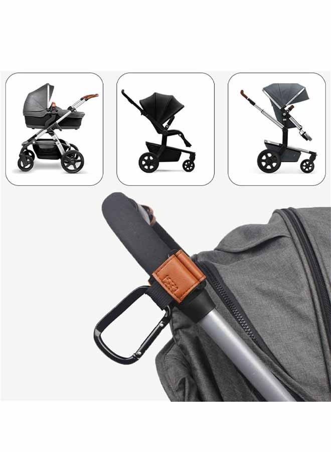 4X Hooks Clip Pram Hooks Carabiner, Multipurpose, Pushchair Hooks Accessories for Shopping Bags Purse - Image 2