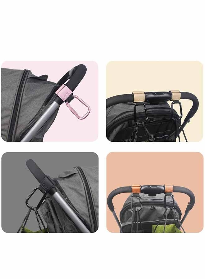 4X Hooks Clip Pram Hooks Carabiner, Multipurpose, Pushchair Hooks Accessories for Shopping Bags Purse - Image 3