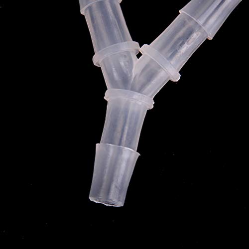 JoyTube Plastic Barb Equal Y Tee 1/2" hose ID Polypropylene pipe connectors Plastic Joint Splicer Mender Adapter Union Boat Water Air Aquarium O2 Fuel (pack of 5) - Image 3