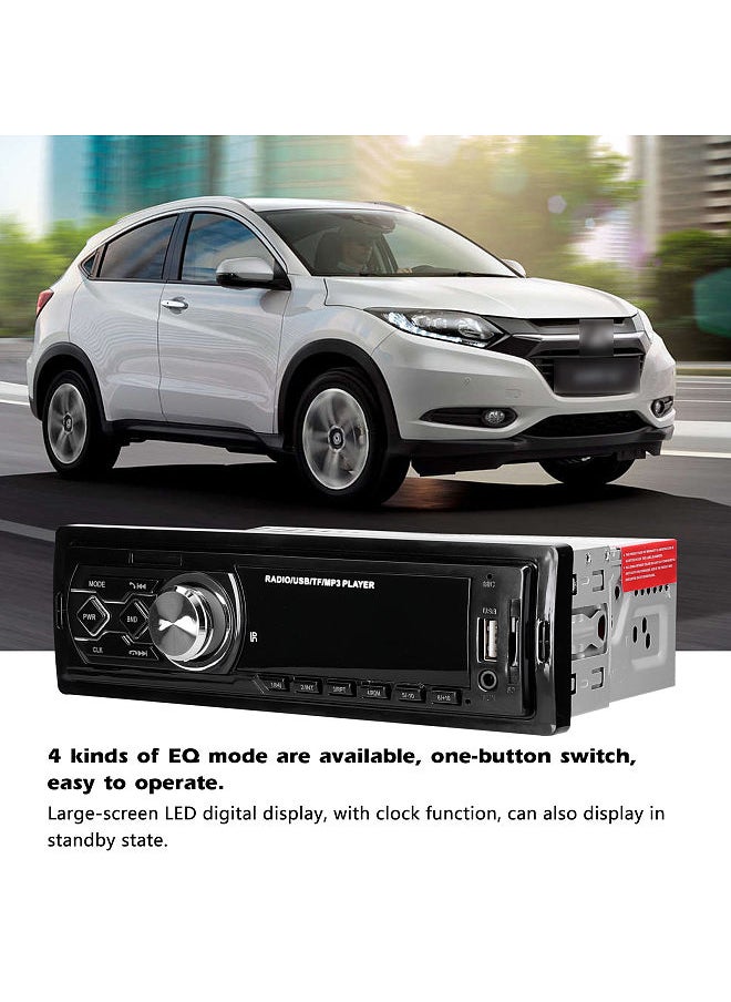 Generic - Single Din Car Stereo Receiver BT MP3 Player FM Radio Support Hands-Free Calls U-Disk/TF Card/AUX-in with Remote Controller - Image 1