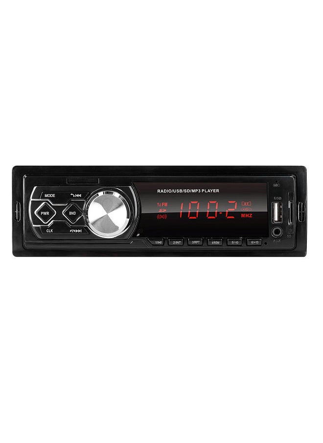 Generic - Single Din Car Stereo Receiver BT MP3 Player FM Radio Support Hands-Free Calls U-Disk/TF Card/AUX-in with Remote Controller - Image 1