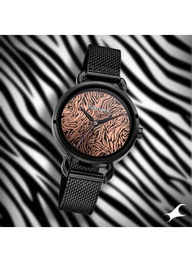 fastrack Women's Analog Round Shape Stainless Steel Wrist Watch - 6221NM01 - 39 Mm - Image 1