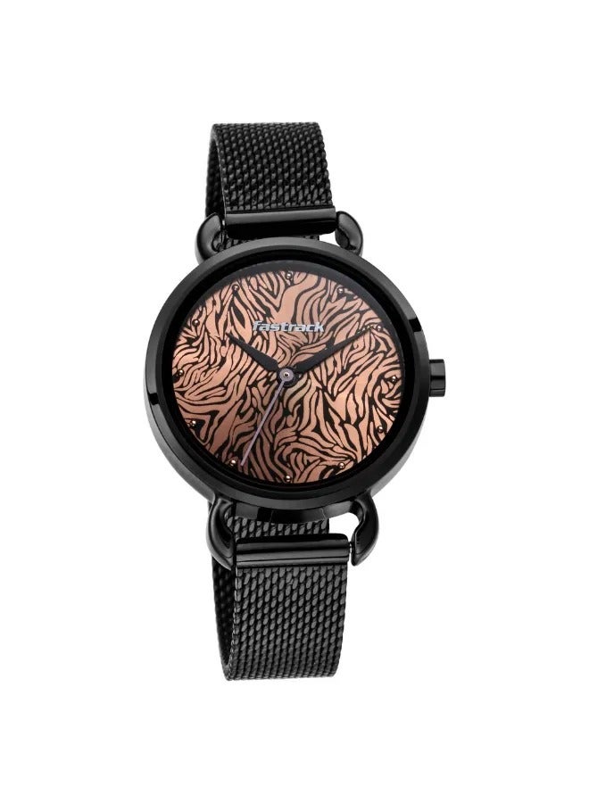 fastrack Women's Analog Round Shape Stainless Steel Wrist Watch - 6221NM01 - 39 Mm - Image 2