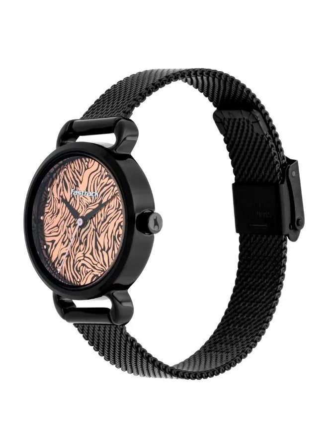 fastrack Women's Analog Round Shape Stainless Steel Wrist Watch - 6221NM01 - 39 Mm - Image 4