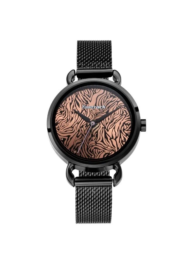 fastrack Women's Analog Round Shape Stainless Steel Wrist Watch - 6221NM01 - 39 Mm - Image 3