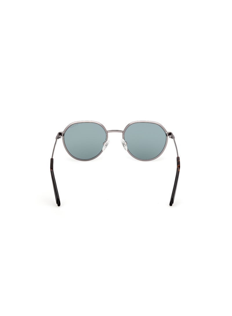 GUESS FULL RIM MALE ROUND GREY METAL SUNGLASSES - Image 4