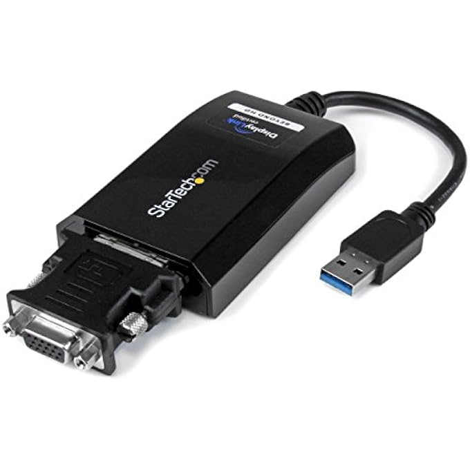 Startech.com USB 3.0 TO DVI/VGA ADAPTER - 2048X1152 - EXTERNAL VIDEO & GRAPHICS CARD - DUAL MONITOR DISPLAY ADAPTER CABLE - SUPPORTS MAC & WINDOWS (USB32DVIPRO) - Image 2