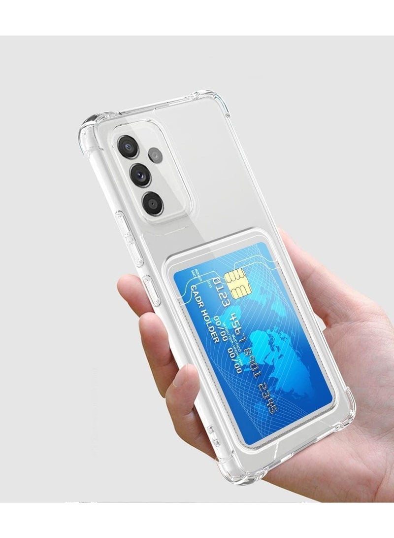 Transparent Silicone Case for Samsung Galaxy a05s with Card Holder Four Corners Anti Drop Tpu Wallet for Card Holders Airbag, Anti Scratch  - Image 4