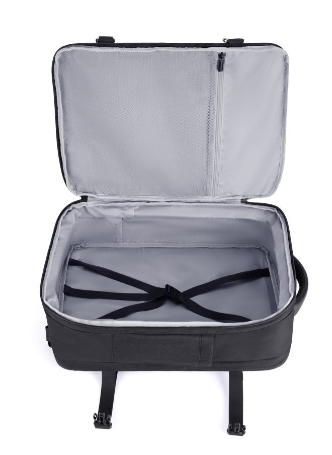 BAGSMART - BAGSMART Black Falco 40L Expandable Airline Approved Carry On Travel Backpack - Image 1