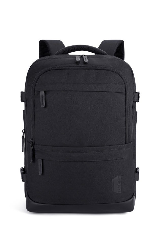 BAGSMART - BAGSMART Black Falco 40L Expandable Airline Approved Carry On Travel Backpack - Image 1