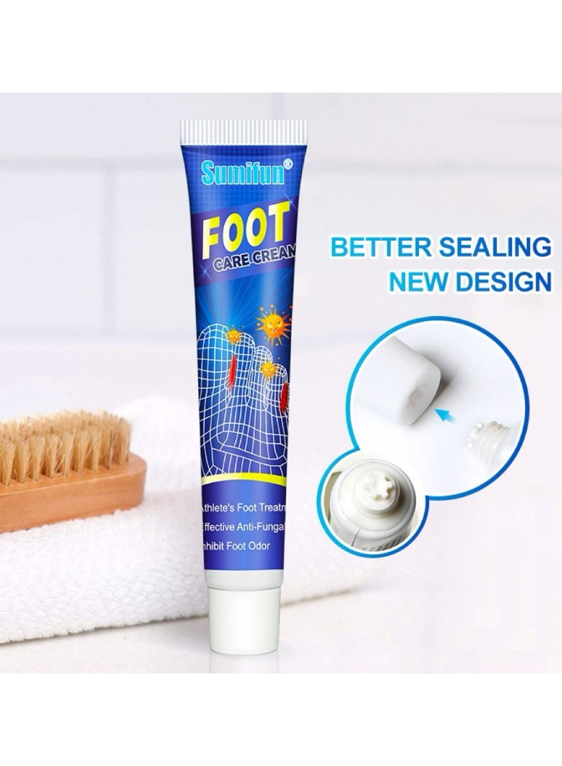 سوميفون كريم العناية بالقدمين - 20 جرام كريم مضاد للفطريات لقدم الرياضي وتخفيف الحكة - يقضي بفعالية على بكتيريا القدمين ويمنع العدوى - يهدئ البرفيريا والحكة - يرطب - Image 5