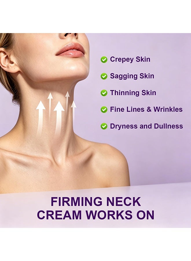 HOEGOA Magec Collagen Fullerene Neck Cream, Magec Cream, Collagen Neck Cream, Tighten And Lift Firming Neck Cream, Neck Skincare With Collagen Peptides, For Neck Firming, Wrinkles And Tightening, Reduces Wrinkles And Double Chin, With Roller, 50g - Image 4