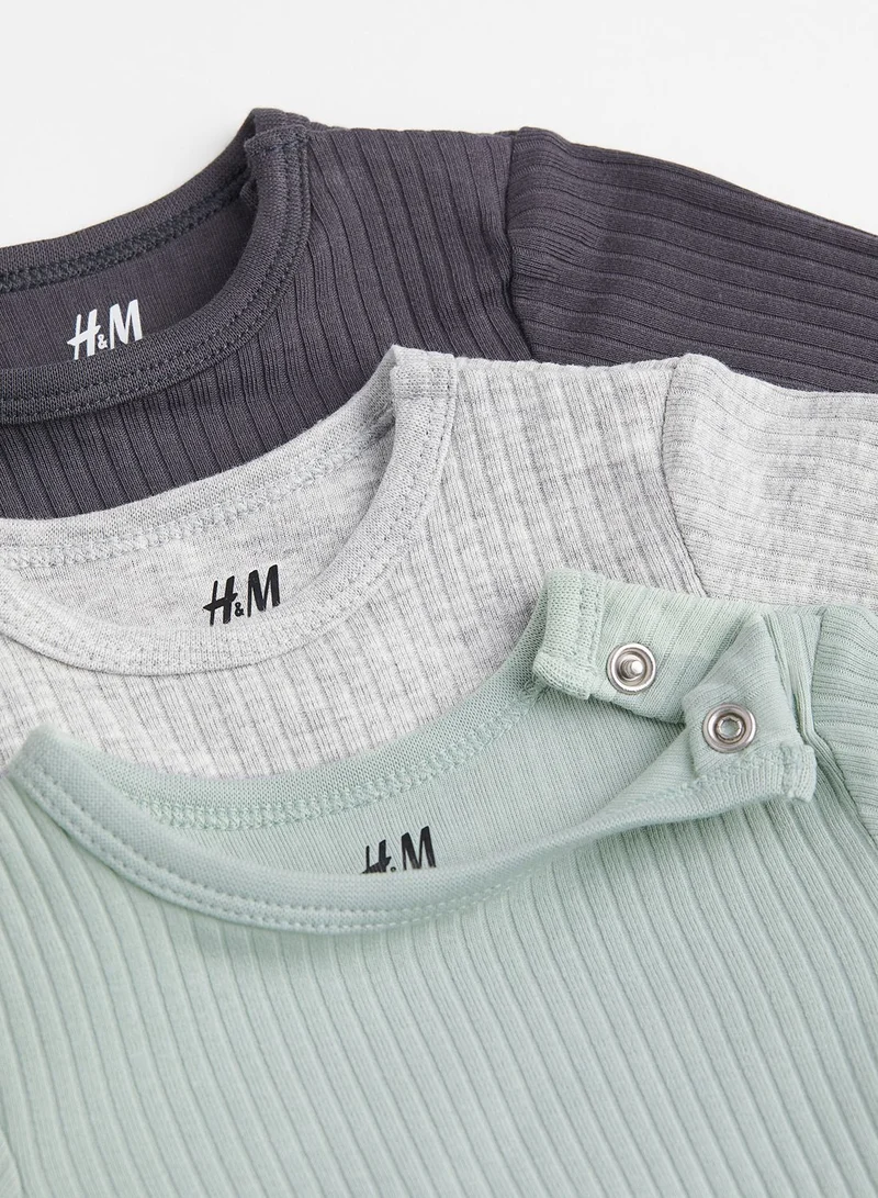 H&M Kids 3 Pack Ribbed Bodysuit