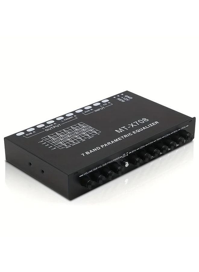 7 Band Car Audio Equalizer Amplifier Parametric EQ Tuning Crossover - Image 1