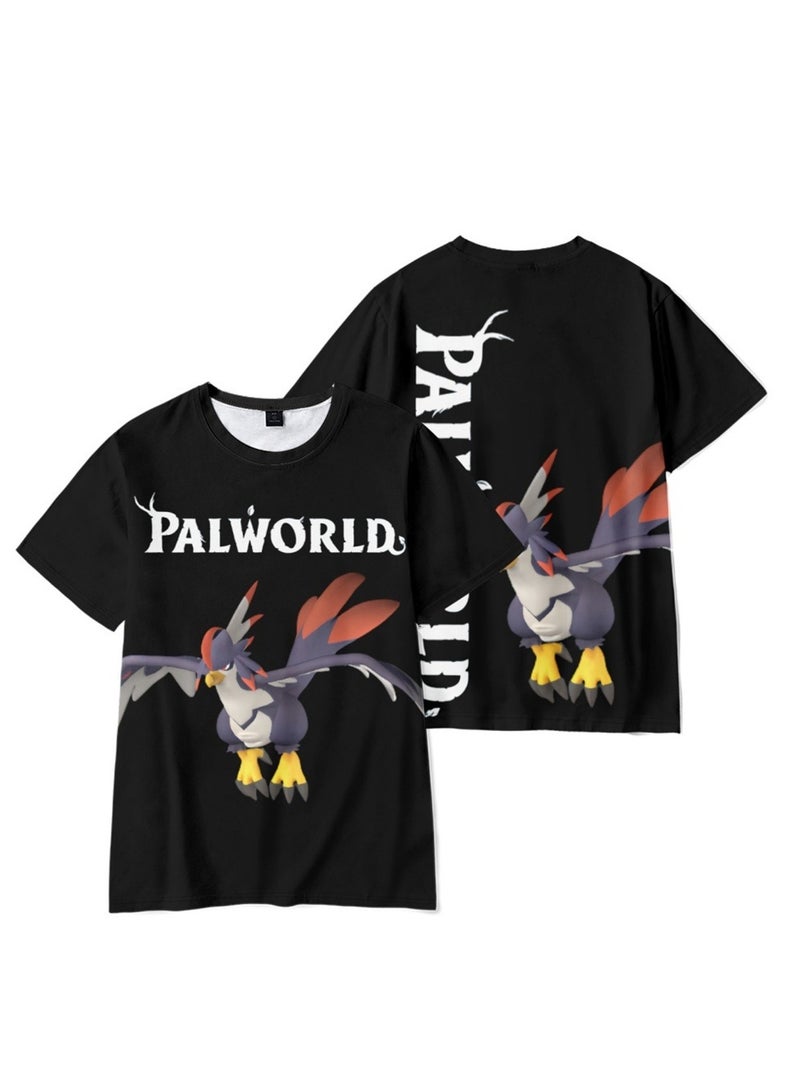 Palworld Phantom Beast Palu 3D digital printing summer short-sleeved T-shirt for adults and children - Image 2