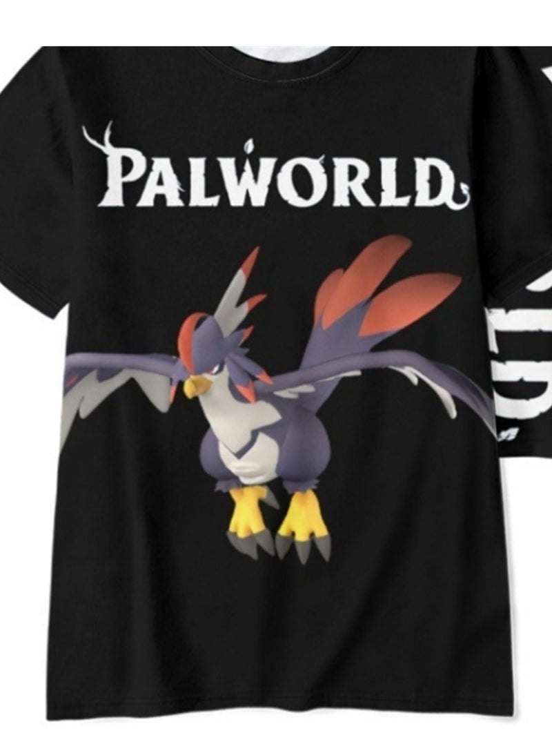 Palworld Phantom Beast Palu 3D digital printing summer short-sleeved T-shirt for adults and children - Image 3