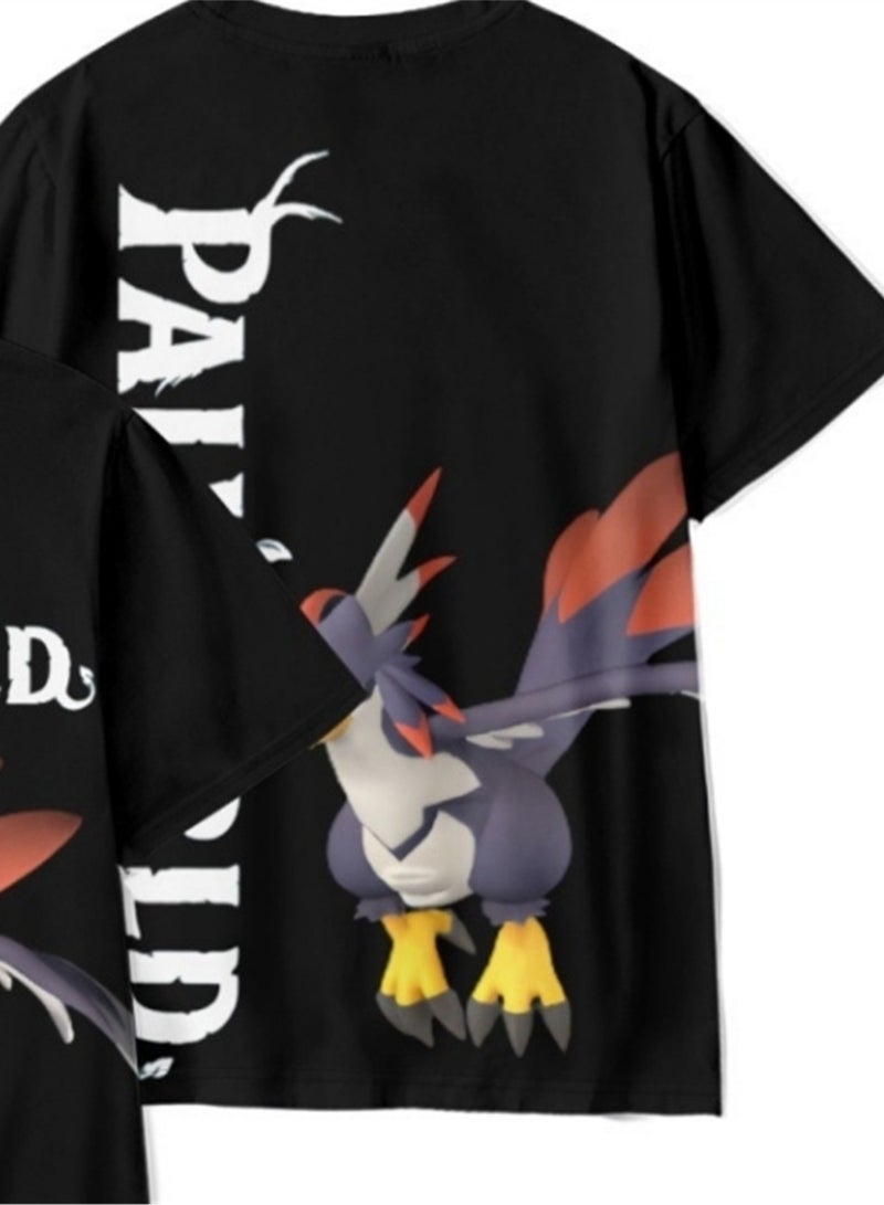 Palworld Phantom Beast Palu 3D digital printing summer short-sleeved T-shirt for adults and children - Image 4