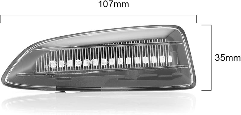 QASULER Dynamic Flowing Turn Signal Light for Vauxhall/Opel - Image 2