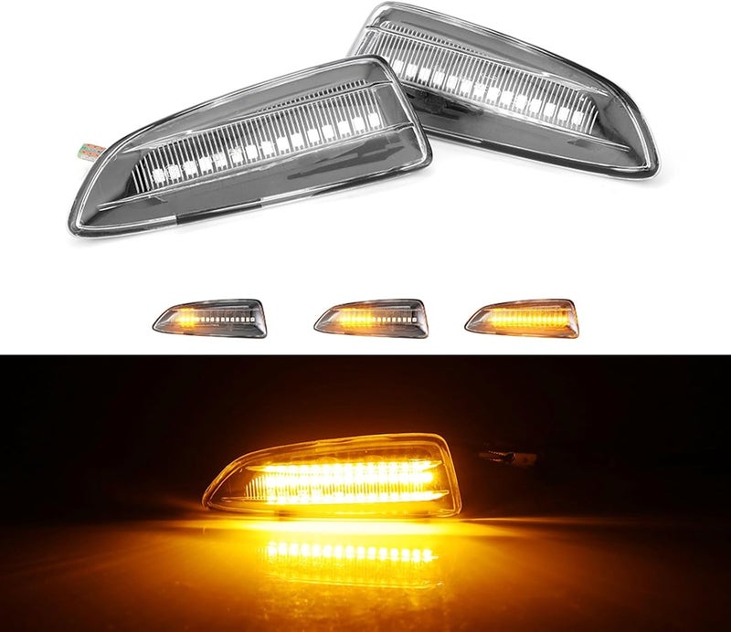 QASULER Dynamic Flowing Turn Signal Light for Vauxhall/Opel - Image 5