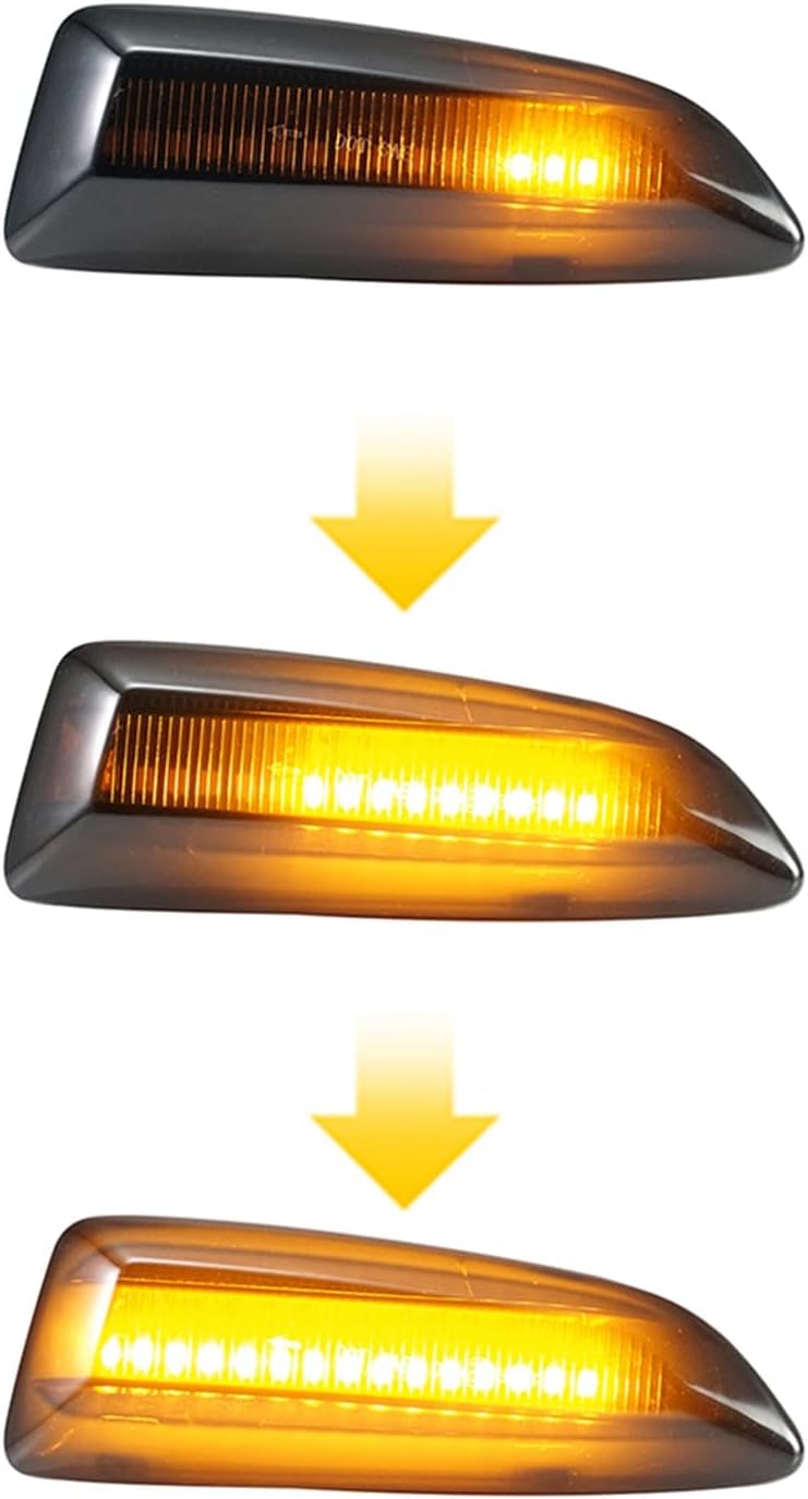 QASULER Dynamic Flowing Turn Signal Light for Vauxhall/Opel - Image 3