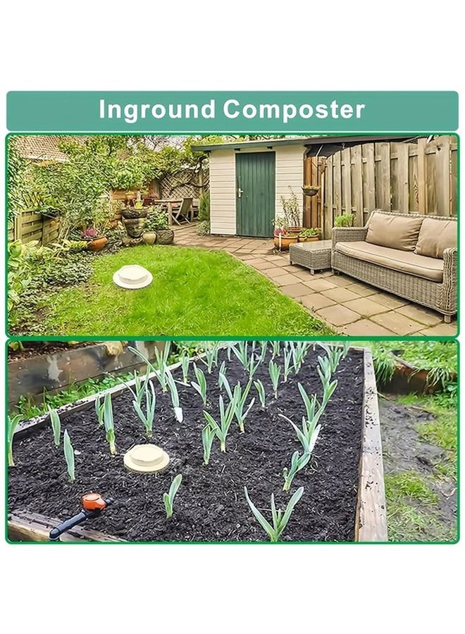 1 قطعة أنبوب سماد شاي الدودة PVC محكم الرائحة يوفر المساحة للعناية بحديقة العشب - Image 2