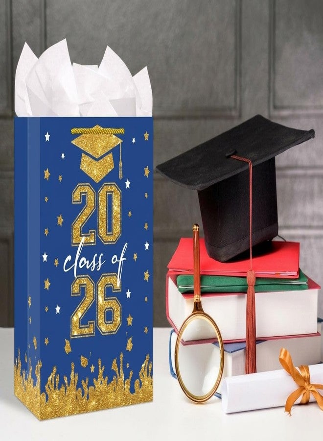 WhatSign Graduation Gift Bags - Class of 2026 Gift Bag with Tissue Paper and Handle 11.5" Medium Graduation Bags for High School College Party Favor - Image 2