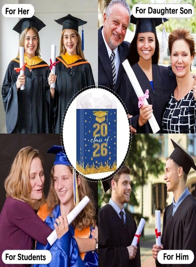 WhatSign Graduation Gift Bags - Class of 2026 Gift Bag with Tissue Paper and Handle 11.5" Medium Graduation Bags for High School College Party Favor - Image 4