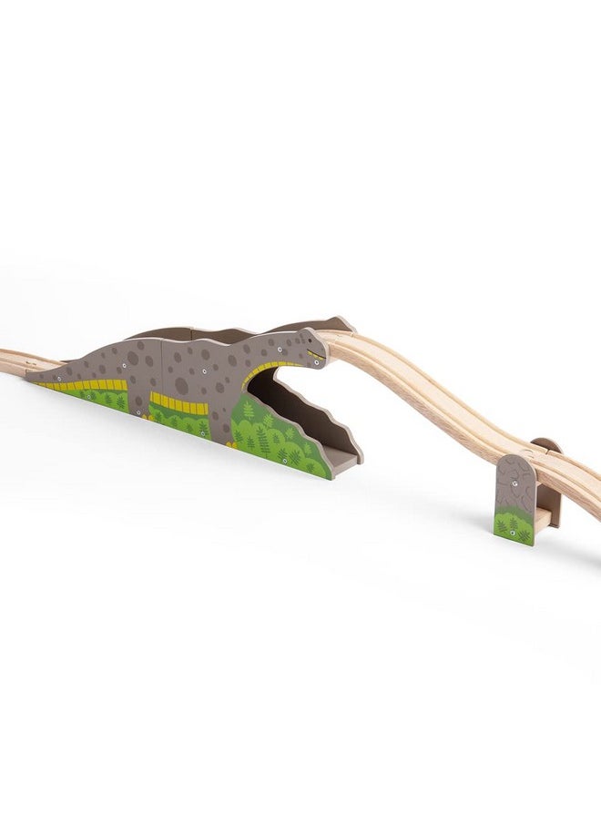 Bigjigs Rail Bigjigs Rail Bronto Riser - Dinosaur Train Set Accessory, Wooden Train Track & Accessories, Railway Toys & Trains for Kids, Age 3+ Years, Train Not Included  - Image 3