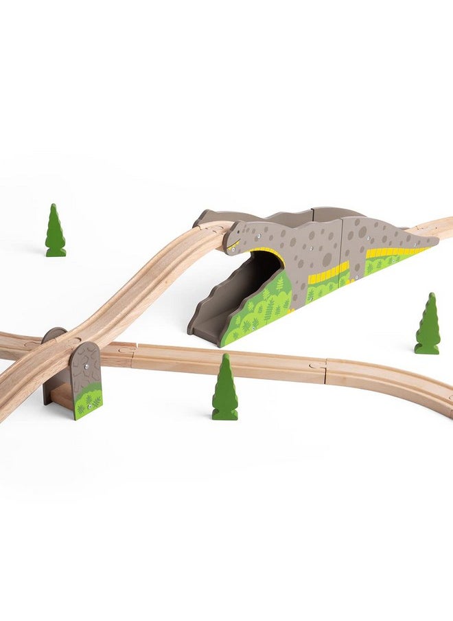 Bigjigs Rail Bigjigs Rail Bronto Riser - Dinosaur Train Set Accessory, Wooden Train Track & Accessories, Railway Toys & Trains for Kids, Age 3+ Years, Train Not Included  - Image 5