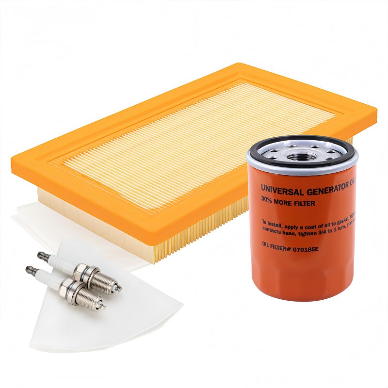 KOONDHEEND 6485 Maintenance Kit for Generac 1626kW Air Cooled Standby Generators Compatible with 22kW 24kW Guardian Series Includes 070185E Oil Filter 0J8478S Air Filter RC12YC Spark Plugs - Image 2