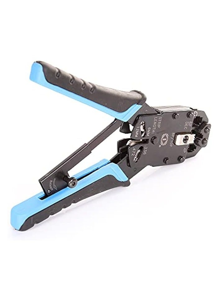 PROMASS RJ11/RJ12/RJ45/RJ50 10P 8P 6P 4C Network LAN Cable Crimper Modular Plug Crimping Pliers Tool  - Image 1