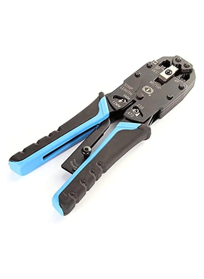 PROMASS RJ11/RJ12/RJ45/RJ50 10P 8P 6P 4C Network LAN Cable Crimper Modular Plug Crimping Pliers Tool  - Image 2