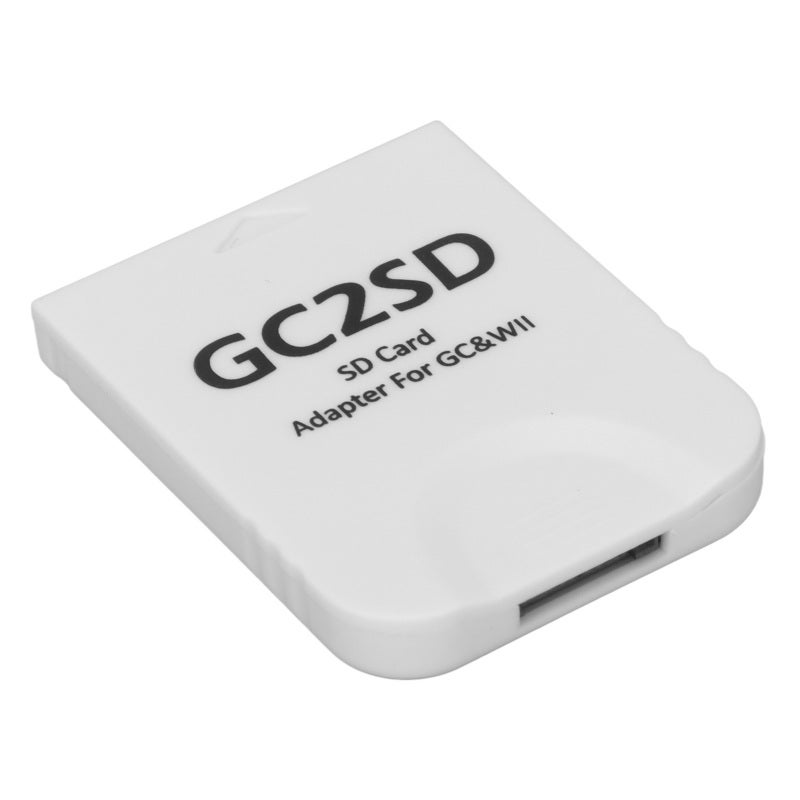 قارئ بطاقات GC2SD أبيض بسعة 512 جيجابايت داعم للتوصيل والتشغيل - حل تخزين الألعاب لأجهزة Wii و GameCube للاستخدام مع تطبيقات الهاومبرو والنسخ الاحتياطي للألعاب - Image 2