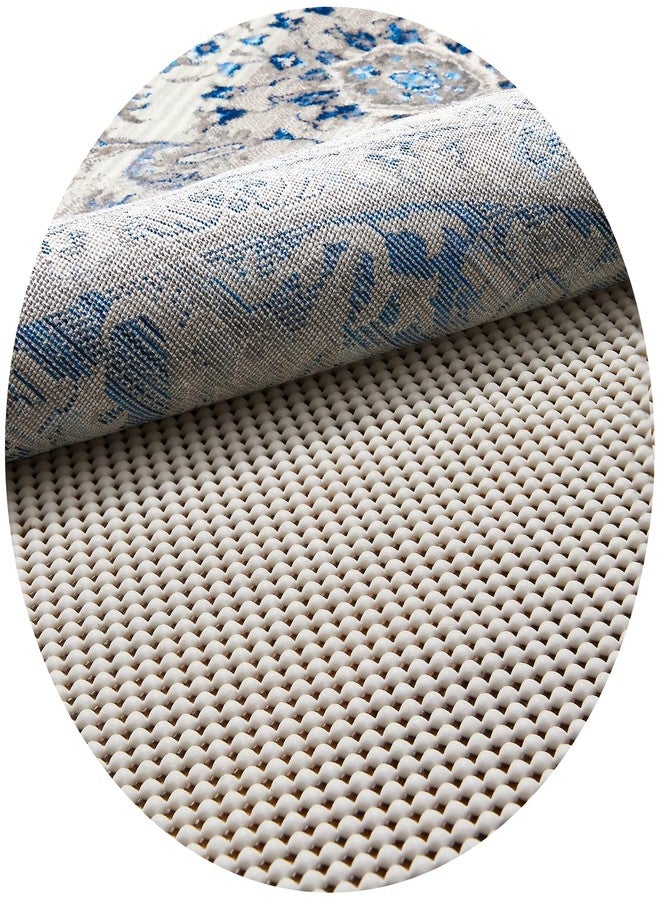 Veken 4 Ft Round Rug Pad Gripper for Hardwood Floors, Circle Non Slip Rug Pads for Area Rugs, Thick Rug Grippers for Tile Floors, Under Carpet Anti Skid Mat, Keep Your Rugs Safe and in Place - Image 1