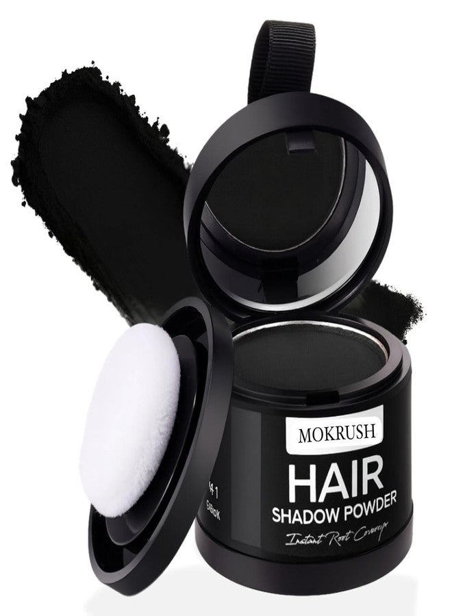 MOKRUSH Cover-Up Hair Powder Black - Instantly Covers Grey Roots & Bald Spots, Hair Filler for Thinning Hair, Long-Lasting, Matte Finish, Natural Look, Easy to Apply, Lightweight Formula, 4gm (Black) - Image 1