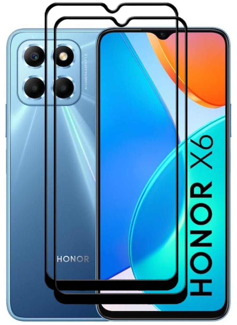 ACLIX 2 Pieces Antistatic ESD Dustproof Premium Quality High Definition Tempered Glass Screen Protector Designed For Honor X6 - Image 1