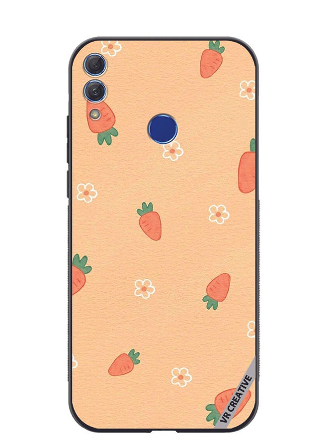 VR CREATIVE Protective Case Cover For Honor 10 Lite Carrot Design Multicolour