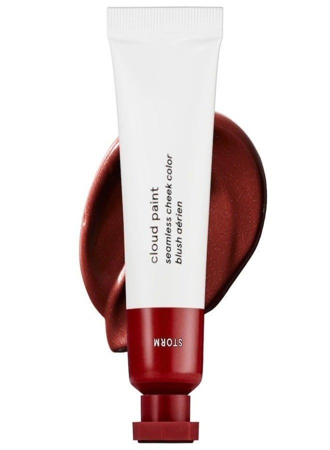 Glossier Cloud Paint Gel-Cream Blush, Storm - warm rose 10ml - Lightweight & Buildable Cheek Color - Image 1