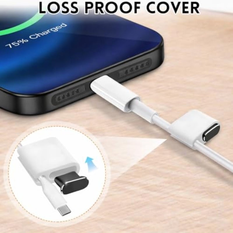 Mizi USB C Dust Plug, 4 Pack Type C Anti Dust Plug Cover Charging Port Protector for iPhone 17 Pro, Complete Cleaning Accessories - Image 5