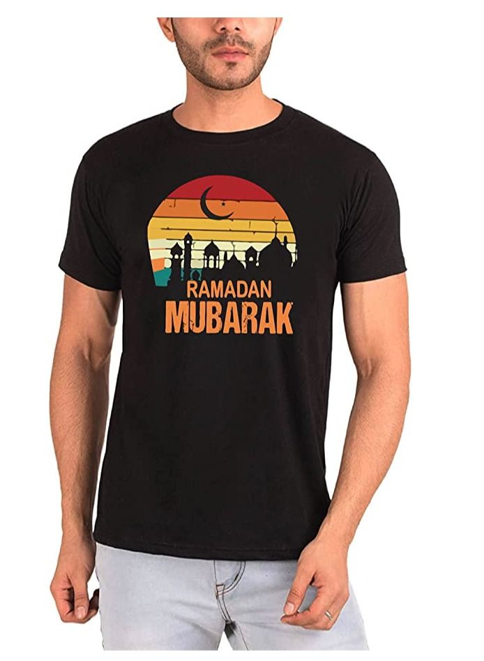 PRINTSHOP4ME Ramadan Printed Round Neck Cotton Mens Tshirt Design 10 - Image 1