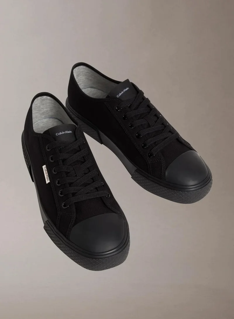Calvin Klein CK Leo - Cotton Canvas Logo Trainers