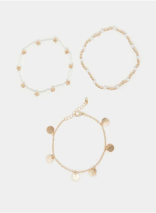 ستايلي Set of 3 - Embellished Bracelet