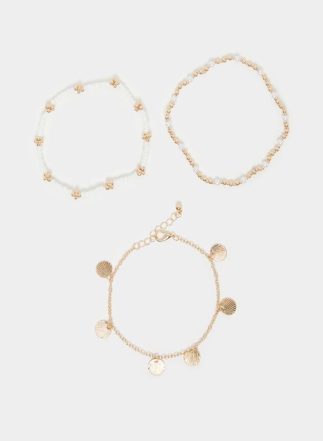 ستايلي طقم 3 أساور مزينة - Image 1